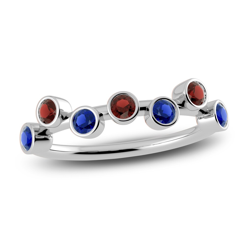 Juliette Maison Natural Garnet & Natural Blue Sapphire Ring 10K White Gold VzbiwpuC Juliette Maison Natural Garnet & Natural Blue Sapphire Ring 10K White Gold VzbiwpuC