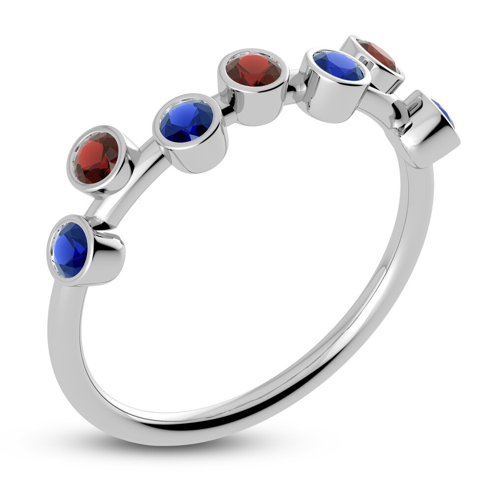 Juliette Maison Natural Garnet & Natural Blue Sapphire Ring 10K White Gold VzbiwpuC Juliette Maison Natural Garnet & Natural Blue Sapphire Ring 10K White Gold VzbiwpuC