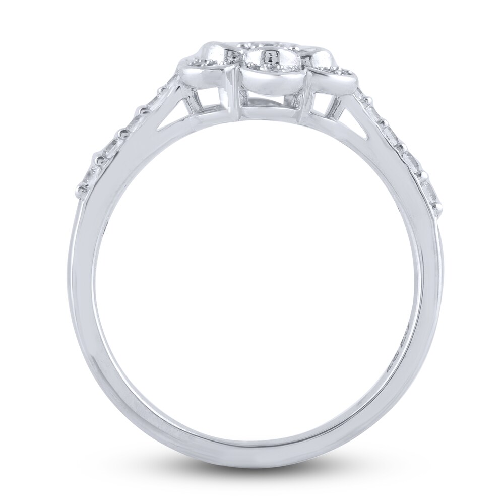 Diamond Flower Ring 1/2 ct tw Round 14K White Gold WClKHG2G Diamond Flower Ring 1/2 ct tw Round 14K White Gold WClKHG2G