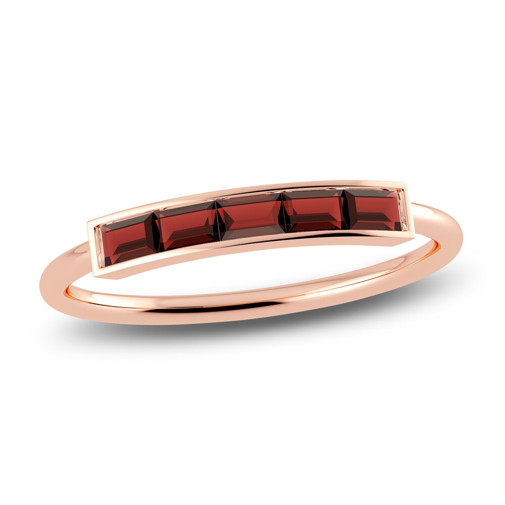 Juliette Maison Natural Garnet Baguette Bar Ring 10K Rose Gold WDf6I9pJ Juliette Maison Natural Garnet Baguette Bar Ring 10K Rose Gold WDf6I9pJ
