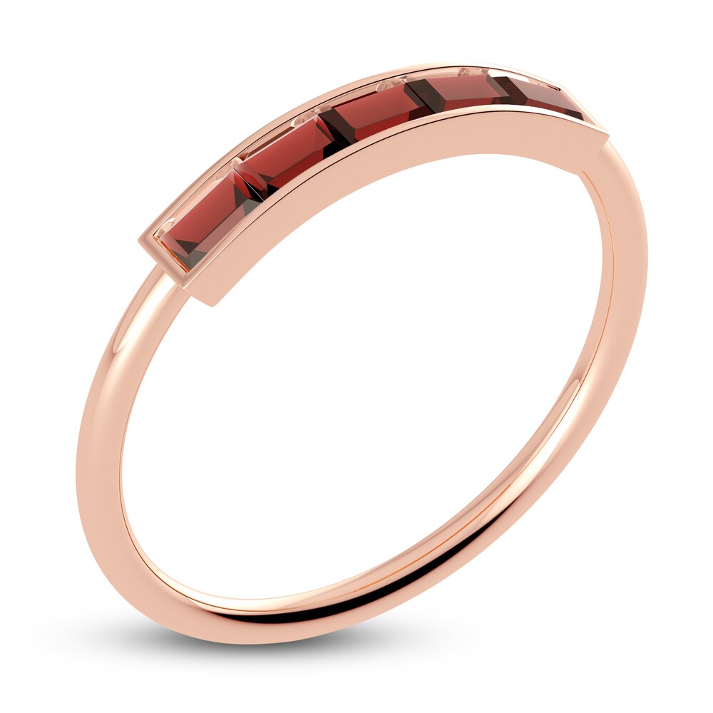 Juliette Maison Natural Garnet Baguette Bar Ring 10K Rose Gold WDf6I9pJ Juliette Maison Natural Garnet Baguette Bar Ring 10K Rose Gold WDf6I9pJ