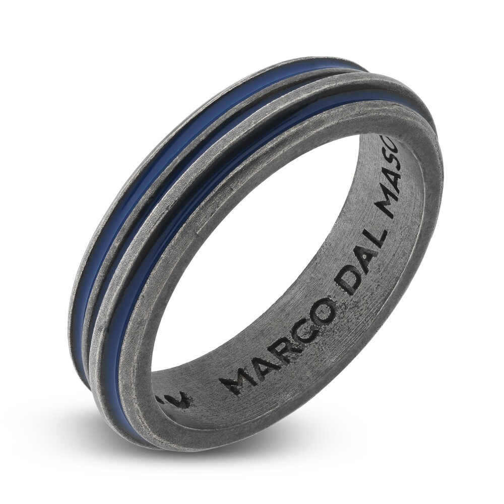 Marco Dal Maso Men\'s Acies Thin Ring Blue Enamel Sterling Silver WEQwlKUQ Marco Dal Maso Men\'s Acies Thin Ring Blue Enamel Sterling Silver WEQwlKUQ