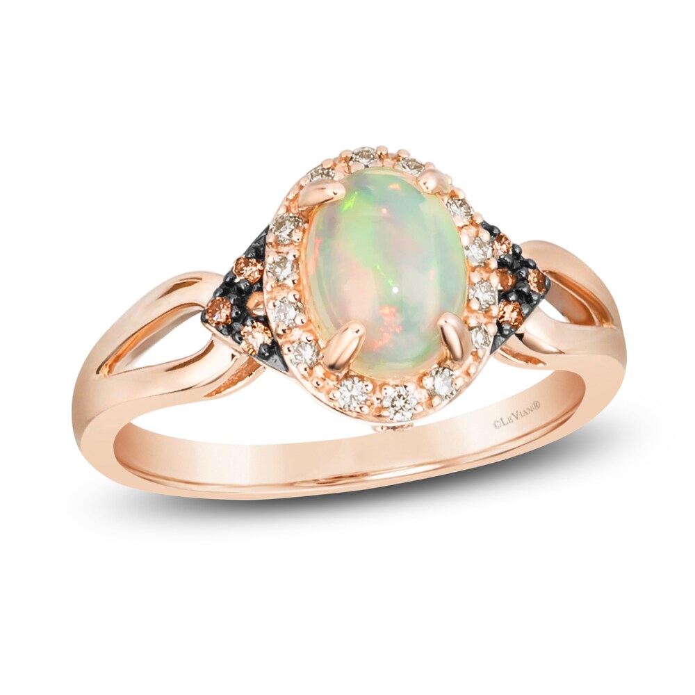 Le Vian Natural Opal Ring 1/6 ct tw Diamonds 14K Strawberry Gold WOErCuWL Le Vian Natural Opal Ring 1/6 ct tw Diamonds 14K Strawberry Gold WOErCuWL