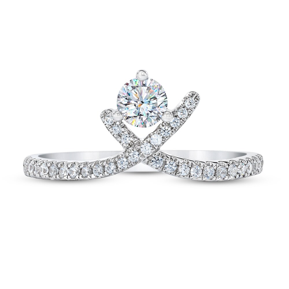 THE LEO First Light Diamond Ring 1/2 ct tw Round 14K White Gold WWyuKnFa THE LEO First Light Diamond Ring 1/2 ct tw Round 14K White Gold WWyuKnFa