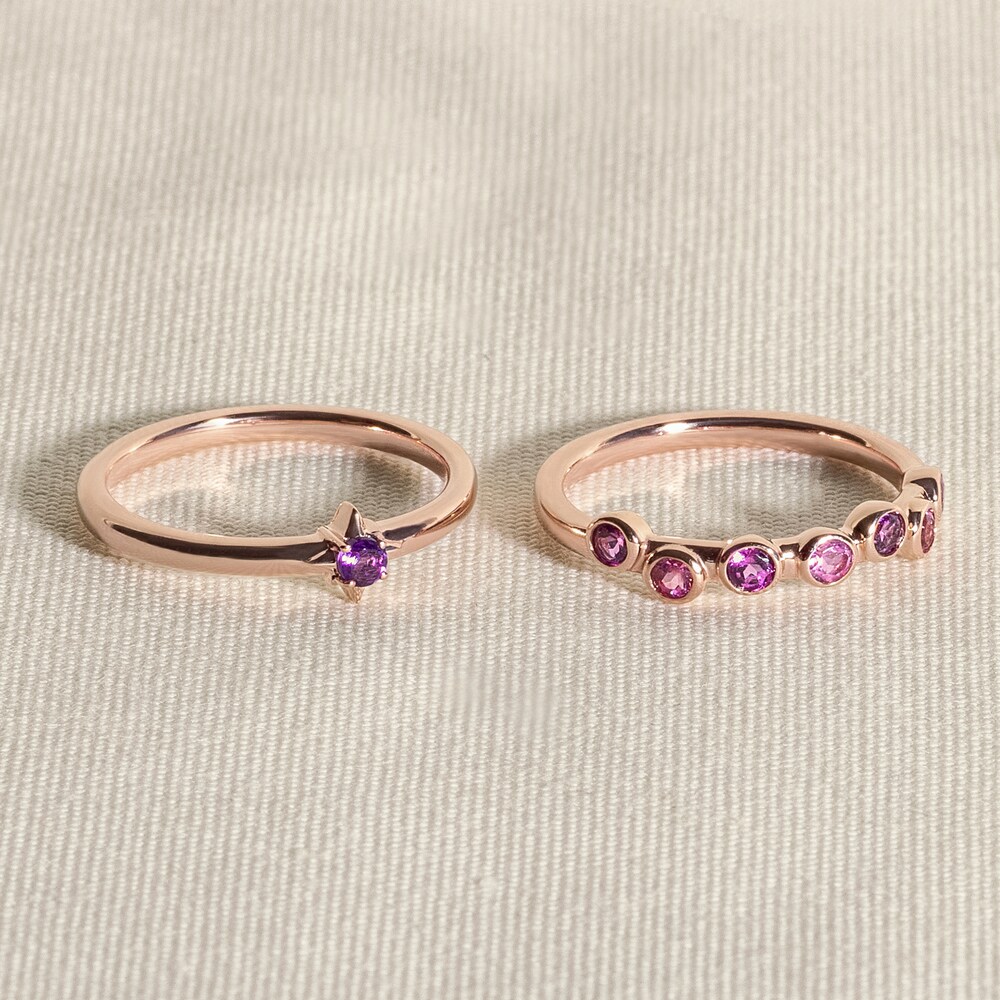 Juliette Maison Natural Ruby & Natural Blue Sapphire Ring 10K Yellow Gold WX7U9QRC Juliette Maison Natural Ruby & Natural Blue Sapphire Ring 10K Yellow Gold WX7U9QRC