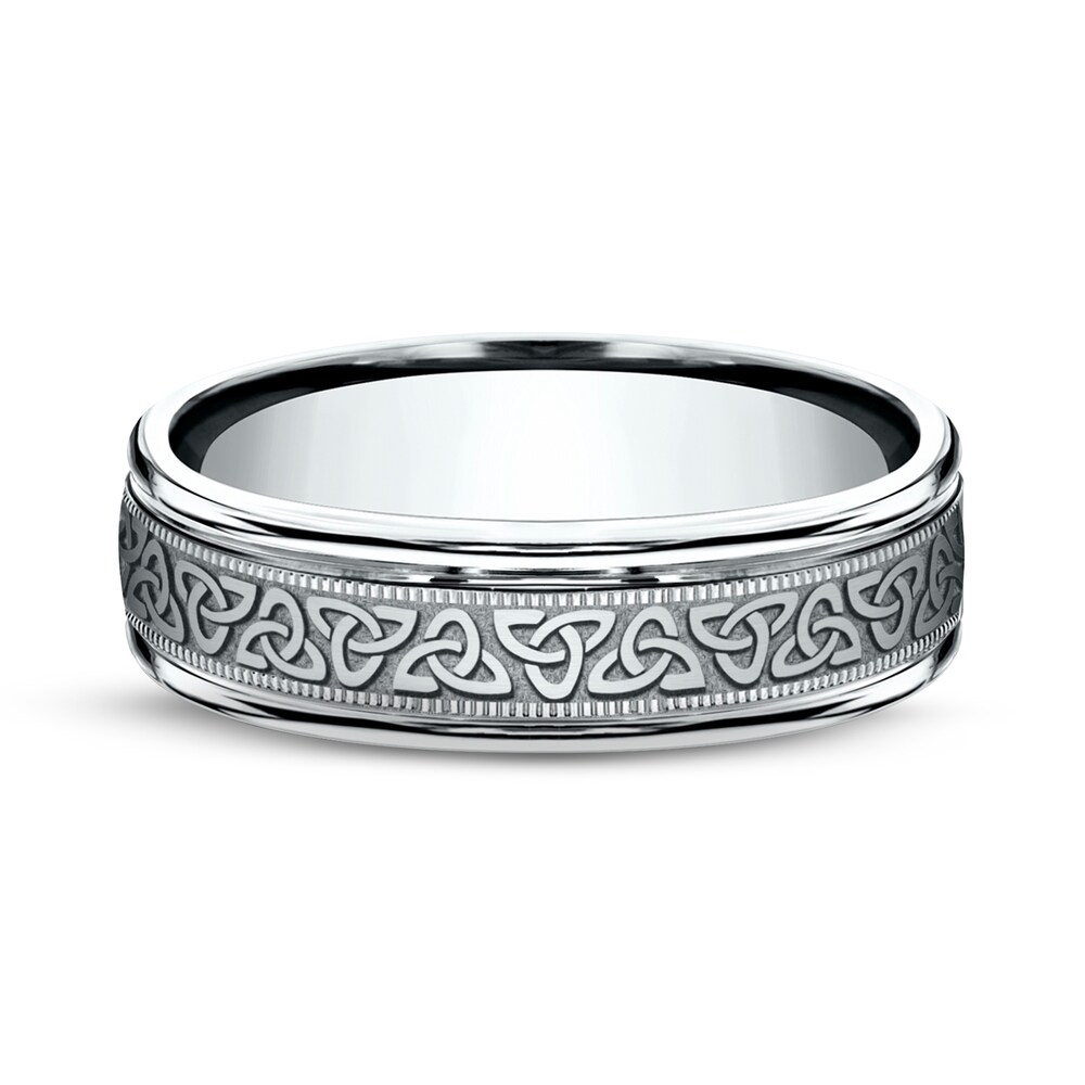 Celtic Wedding Band 10K White Gold 6mm WYNeoxBl Celtic Wedding Band 10K White Gold 6mm WYNeoxBl