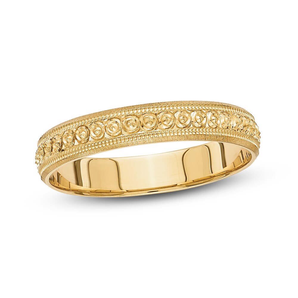 Design Wedding Band 14K Yellow Gold WeaaevUi