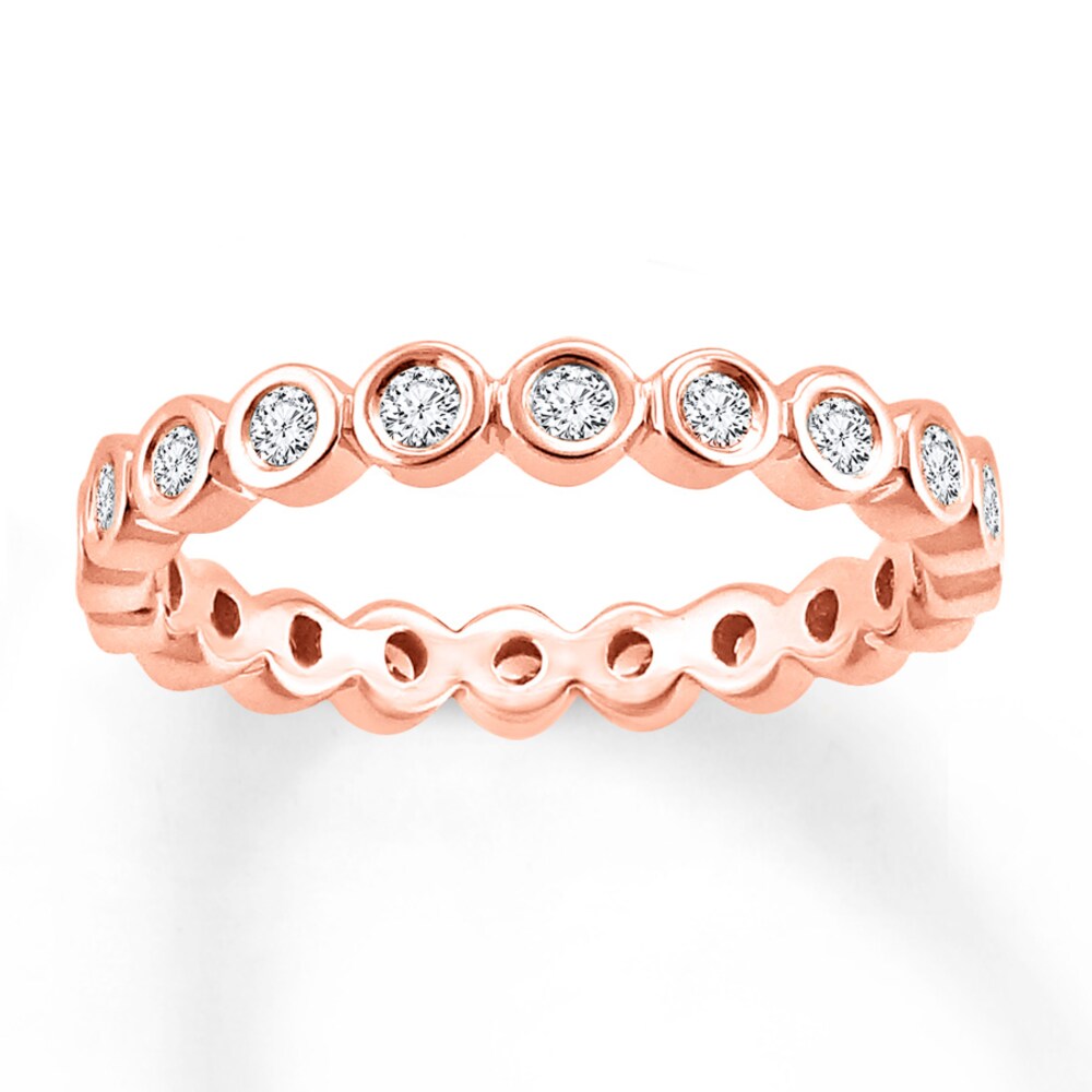 Diamond Eternity Band 1/2 ct tw Round-cut 14K Rose Gold WrwHgxav Diamond Eternity Band 1/2 ct tw Round-cut 14K Rose Gold WrwHgxav