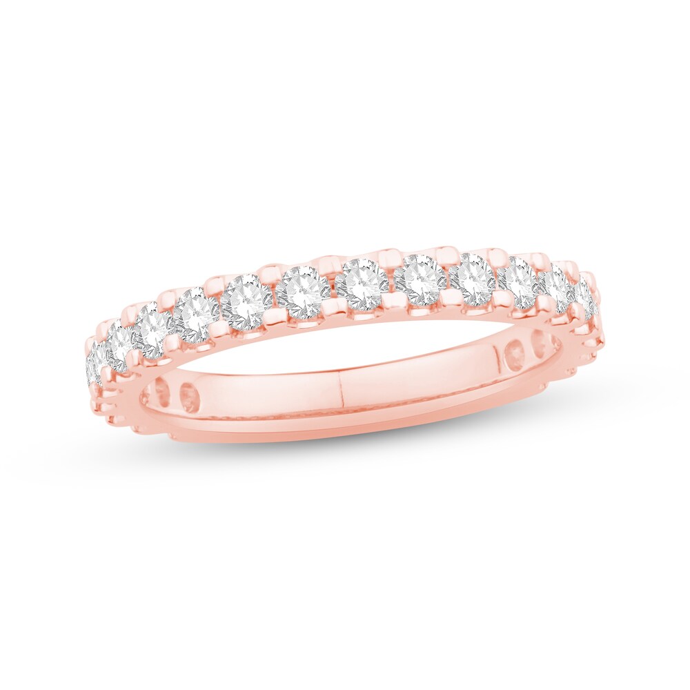 Diamond Eternity Band 1 ct tw Round 14K Rose Gold WvefMreX Diamond Eternity Band 1 ct tw Round 14K Rose Gold WvefMreX