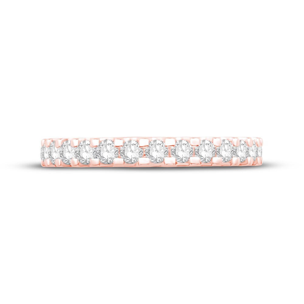 Diamond Eternity Band 1 ct tw Round 14K Rose Gold WvefMreX Diamond Eternity Band 1 ct tw Round 14K Rose Gold WvefMreX