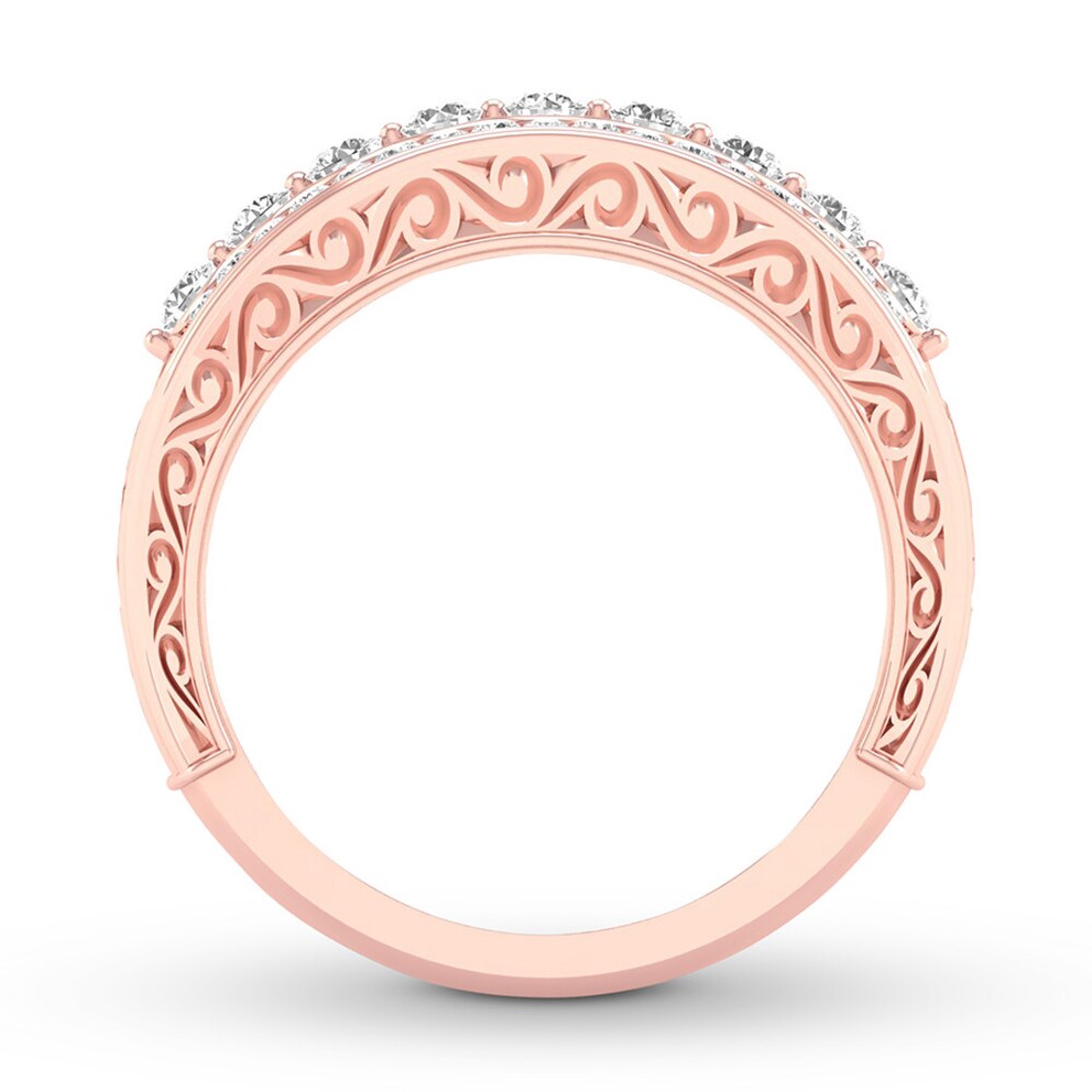 Diamond Anniversary Band 1/2 ct tw Round 14K Rose Gold X2VdTvnV Diamond Anniversary Band 1/2 ct tw Round 14K Rose Gold X2VdTvnV