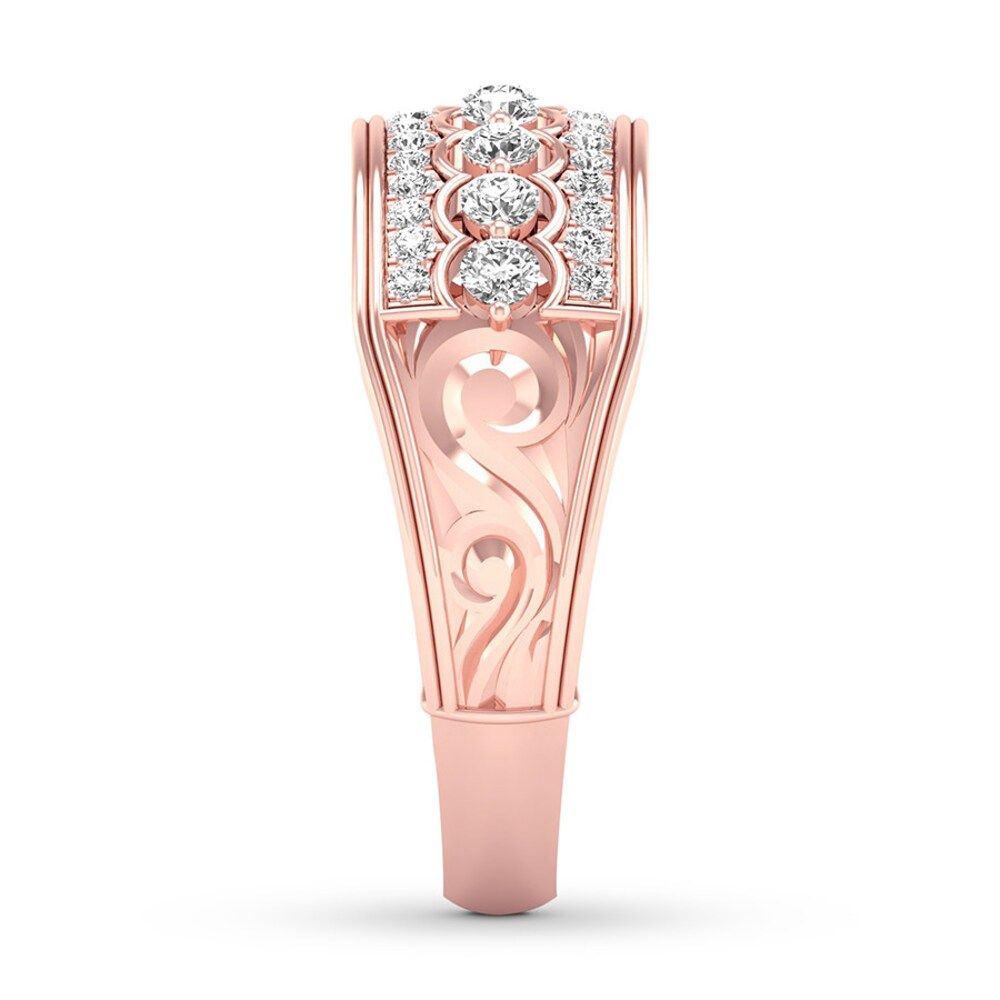 Diamond Anniversary Band 1/2 ct tw Round 14K Rose Gold X2VdTvnV Diamond Anniversary Band 1/2 ct tw Round 14K Rose Gold X2VdTvnV