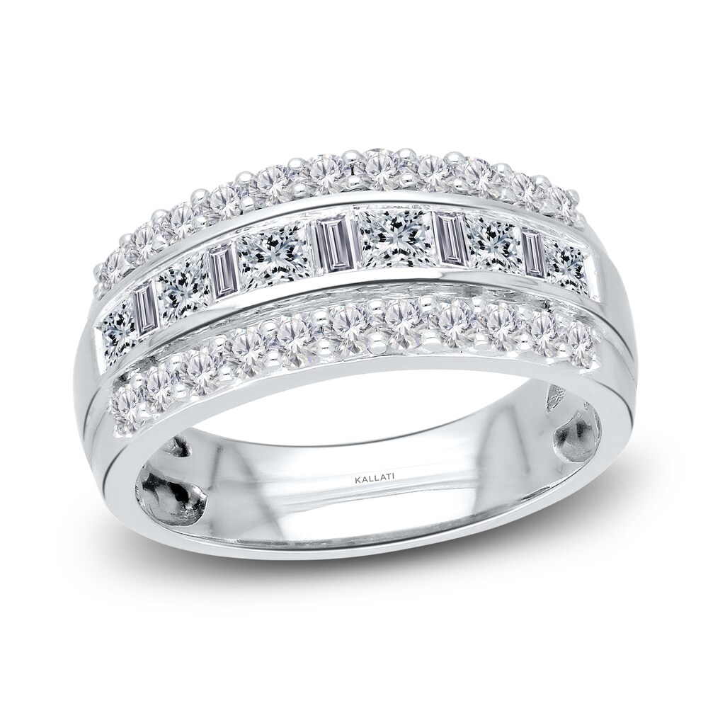 Kallati Diamond Ring 1-1/2 ct tw Round/Baguette 14K White Gold XDgwyCzJ Kallati Diamond Ring 1-1/2 ct tw Round/Baguette 14K White Gold XDgwyCzJ