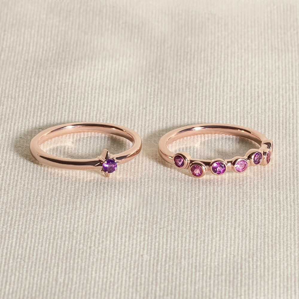 Juliette Maison Natural Blue Zircon & Natural Peridot Ring 10K White Gold XGJCXCyf