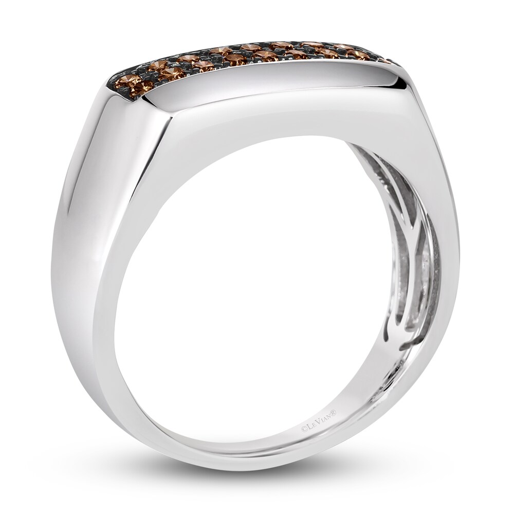 Le Vian Men\'s Chocolate Diamond Ring 1/2 ct tw Round 14K Vanilla Gold XIHsYNoN Le Vian Men\'s Chocolate Diamond Ring 1/2 ct tw Round 14K Vanilla Gold XIHsYNoN