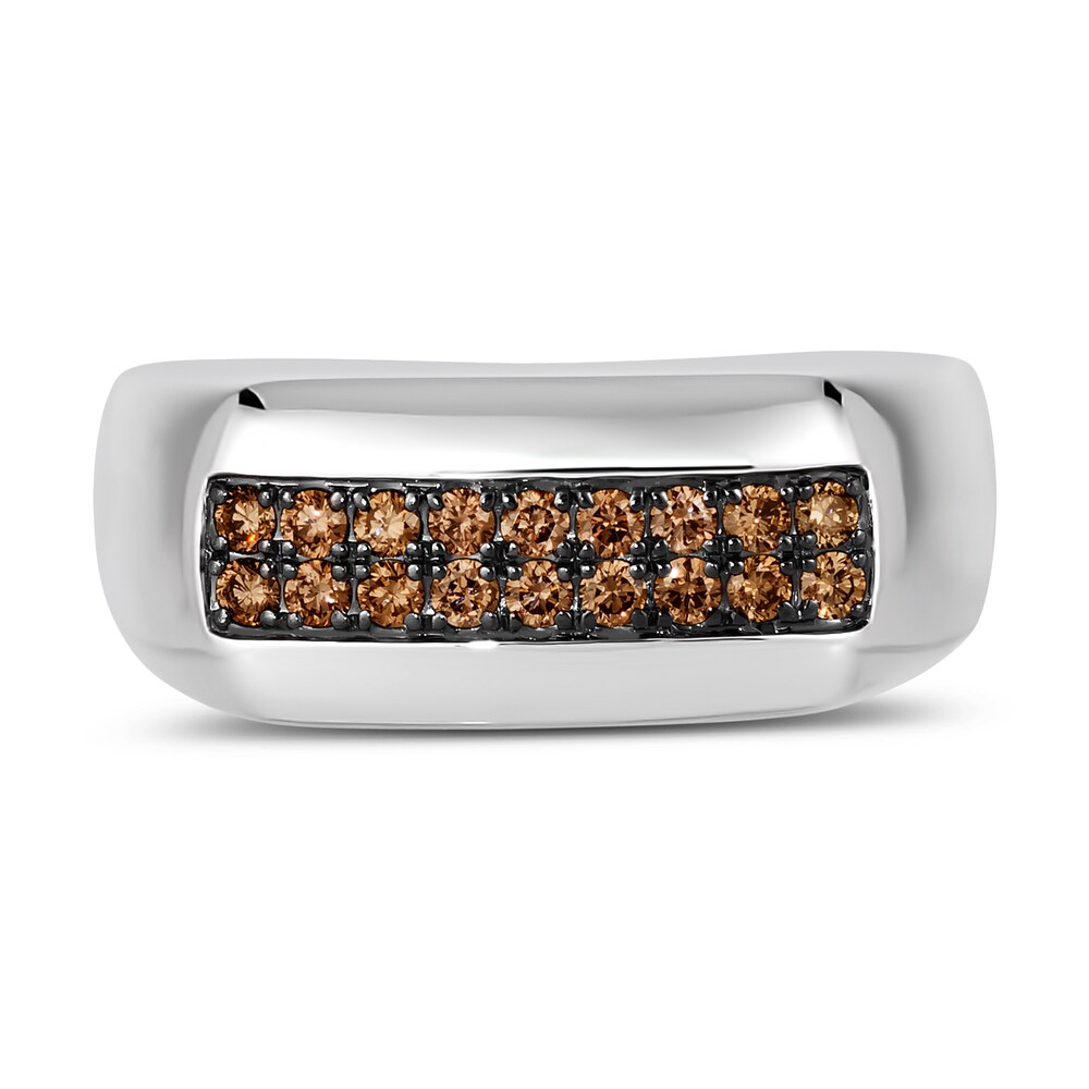 Le Vian Men\'s Chocolate Diamond Ring 1/2 ct tw Round 14K Vanilla Gold XIHsYNoN Le Vian Men\'s Chocolate Diamond Ring 1/2 ct tw Round 14K Vanilla Gold XIHsYNoN