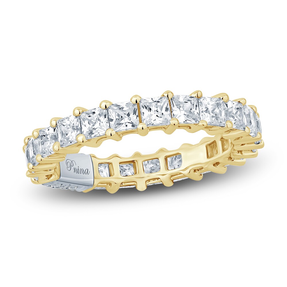 Pnina Tornai Diamond Eternity Ring 2-3/4 ct tw Princess 14K Yellow Gold XJ8tU8K2 Pnina Tornai Diamond Eternity Ring 2-3/4 ct tw Princess 14K Yellow Gold XJ8tU8K2