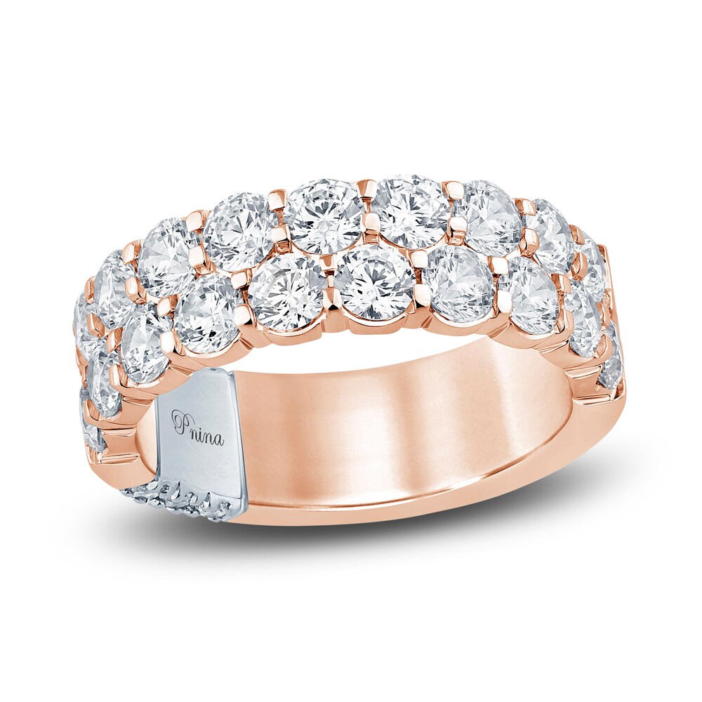 Pnina Tornai Lab-Created Diamond Anniversary Band 3 ct tw Round 14K Rose Gold XKRK0JpH Pnina Tornai Lab-Created Diamond Anniversary Band 3 ct tw Round 14K Rose Gold XKRK0JpH