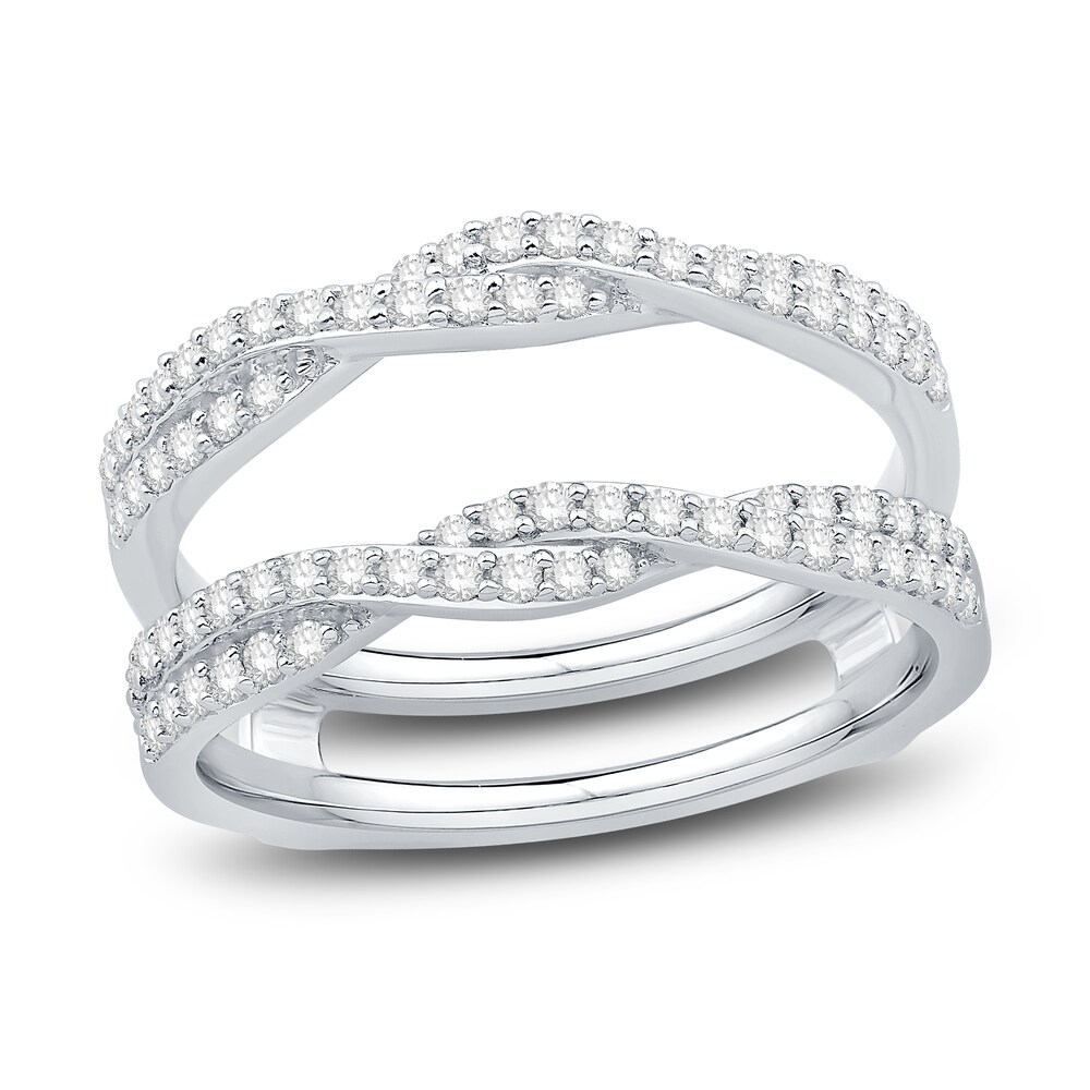 Diamond Twist Enhancer Band 1/2 ct tw Round 14K White Gold XMpnEz6V Diamond Twist Enhancer Band 1/2 ct tw Round 14K White Gold XMpnEz6V