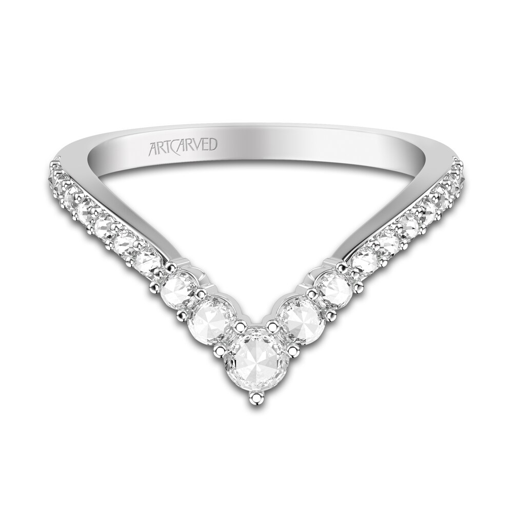 ArtCarved Rose-Cut Diamond Anniversary Band 3/8 ct tw 14K White Gold XPpD7LUV ArtCarved Rose-Cut Diamond Anniversary Band 3/8 ct tw 14K White Gold XPpD7LUV