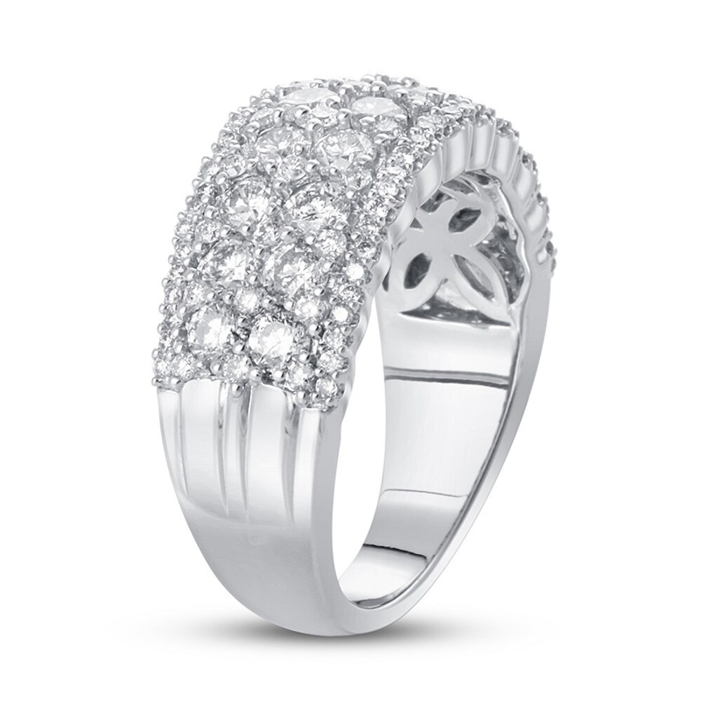 Diamond Anniversary Band 2 ct tw Round Platinum XQOaum7M Diamond Anniversary Band 2 ct tw Round Platinum XQOaum7M