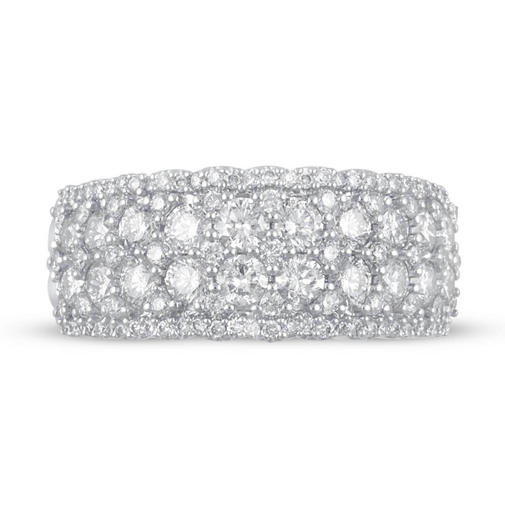 Diamond Anniversary Band 2 ct tw Round Platinum XQOaum7M Diamond Anniversary Band 2 ct tw Round Platinum XQOaum7M