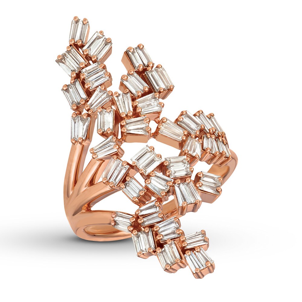 Le Vian Diamond Ring 1-1/3 ct tw Baguette 14K Strawberry Gold XR68fTuP Le Vian Diamond Ring 1-1/3 ct tw Baguette 14K Strawberry Gold XR68fTuP