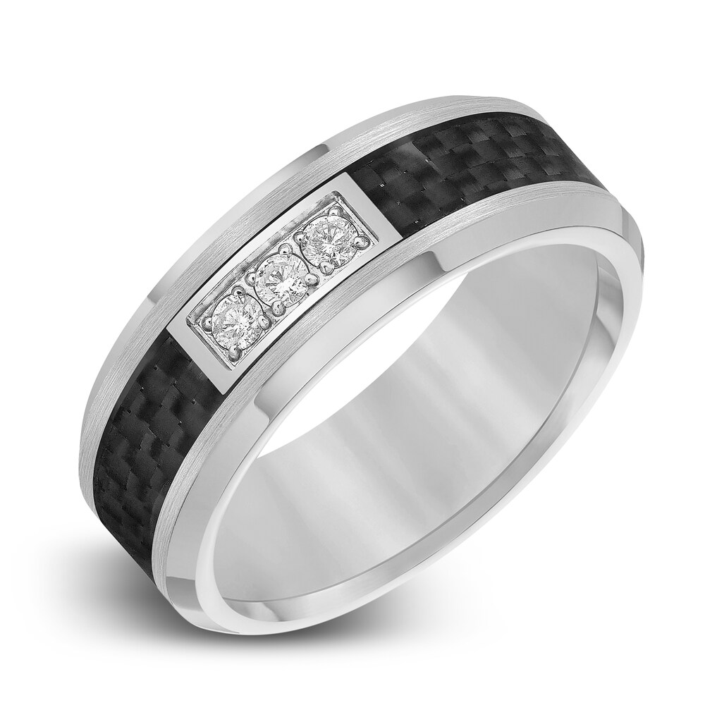 Diamond Wedding Band 1/6 ct tw Round Gray Tungsten XfyXOHKk Diamond Wedding Band 1/6 ct tw Round Gray Tungsten XfyXOHKk