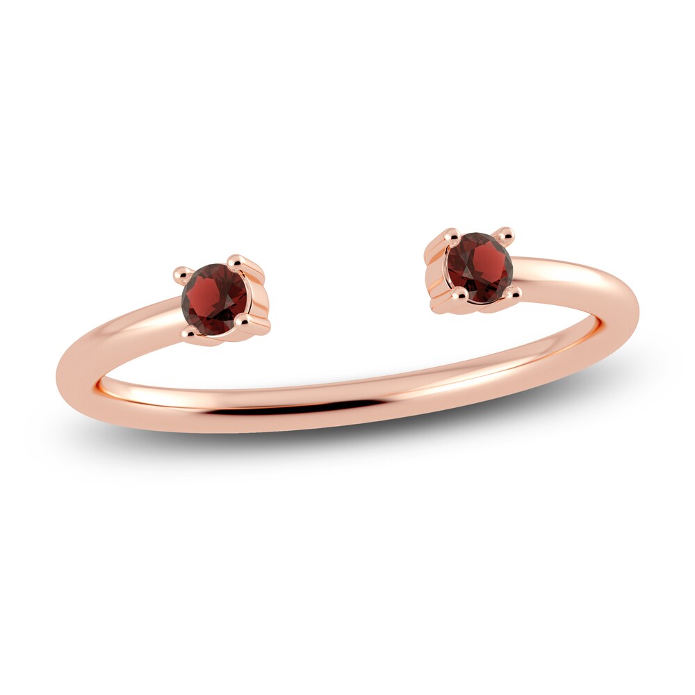 Juliette Maison Natural Garnet Cuff Ring 10K Rose Gold XiKTNiBE Juliette Maison Natural Garnet Cuff Ring 10K Rose Gold XiKTNiBE