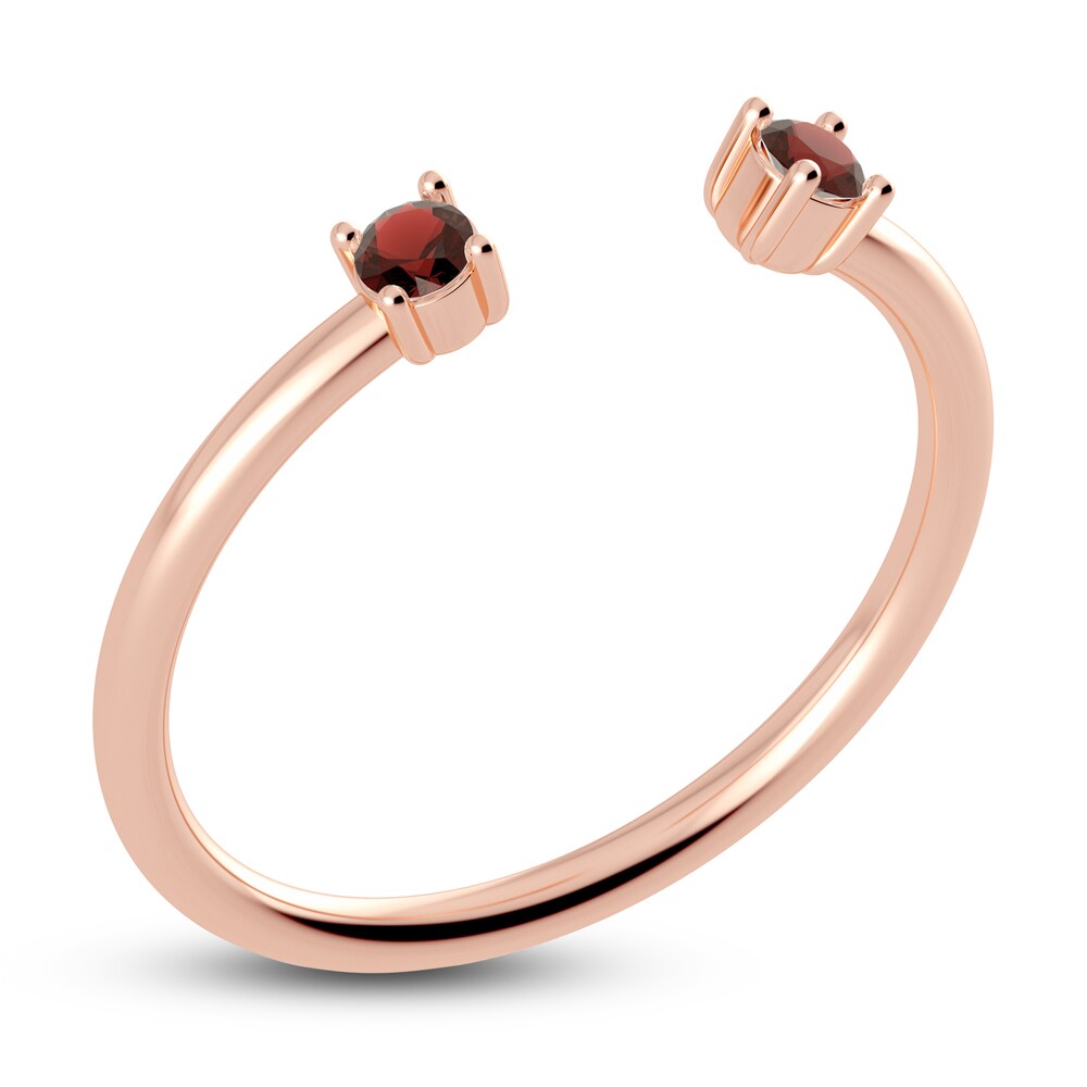 Juliette Maison Natural Garnet Cuff Ring 10K Rose Gold XiKTNiBE Juliette Maison Natural Garnet Cuff Ring 10K Rose Gold XiKTNiBE