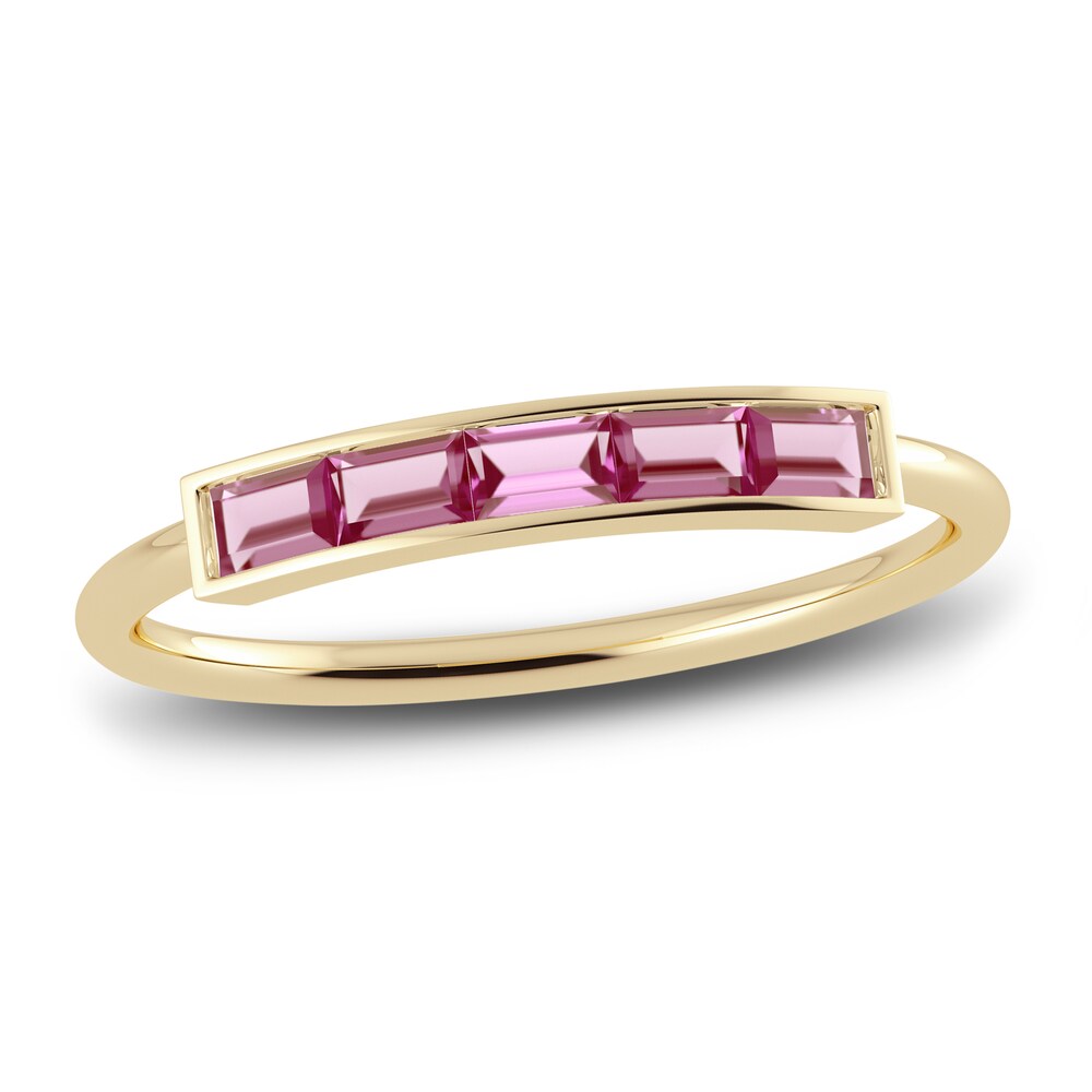 Juliette Maison Natural Pink Tourmaline Baguette Bar Ring 10K Yellow Gold XiZpv6ut Juliette Maison Natural Pink Tourmaline Baguette Bar Ring 10K Yellow Gold XiZpv6ut