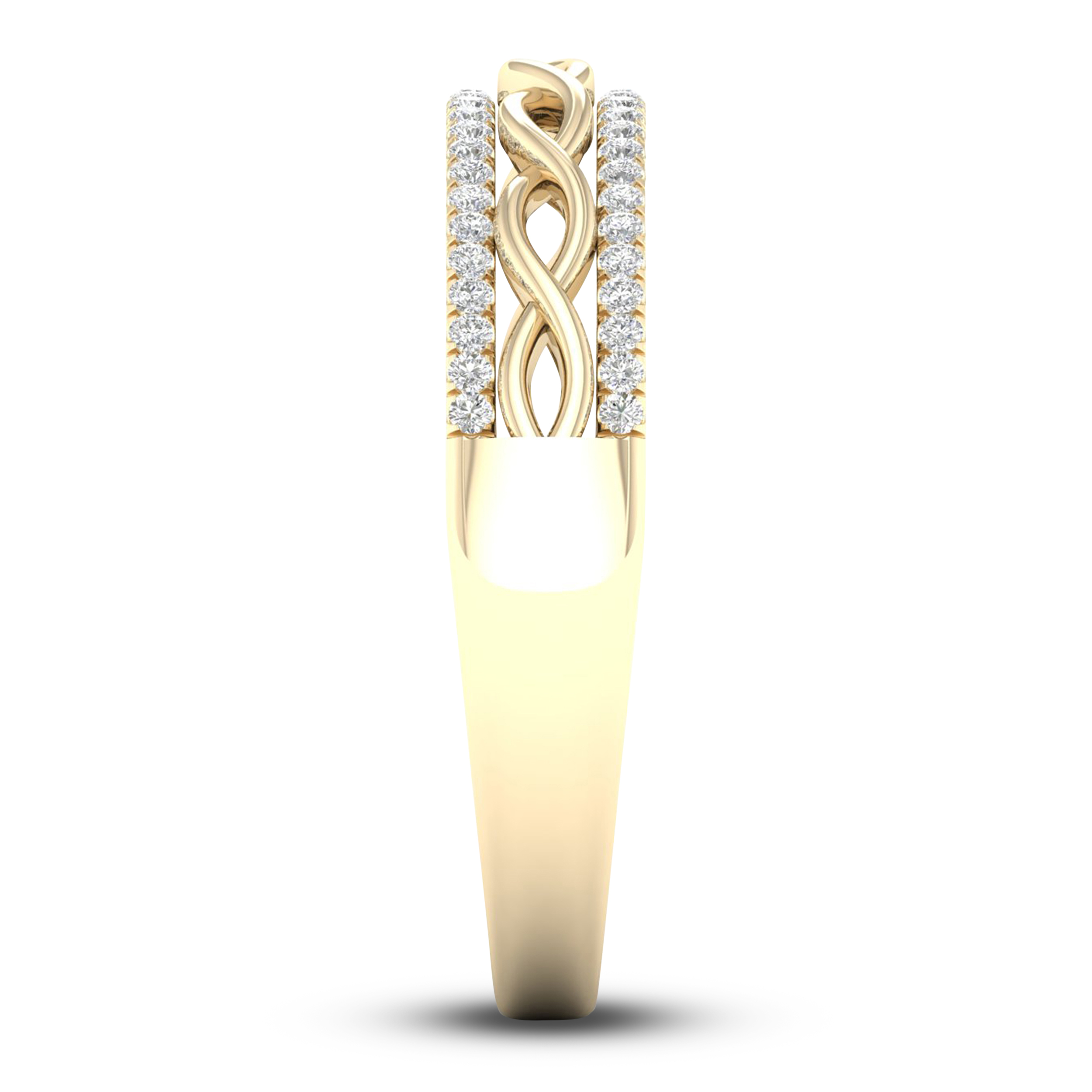 Diamond Twisted Wedding Band 1/8 ct tw Round 14K Yellow Gold XiqdVGi3 Diamond Twisted Wedding Band 1/8 ct tw Round 14K Yellow Gold XiqdVGi3