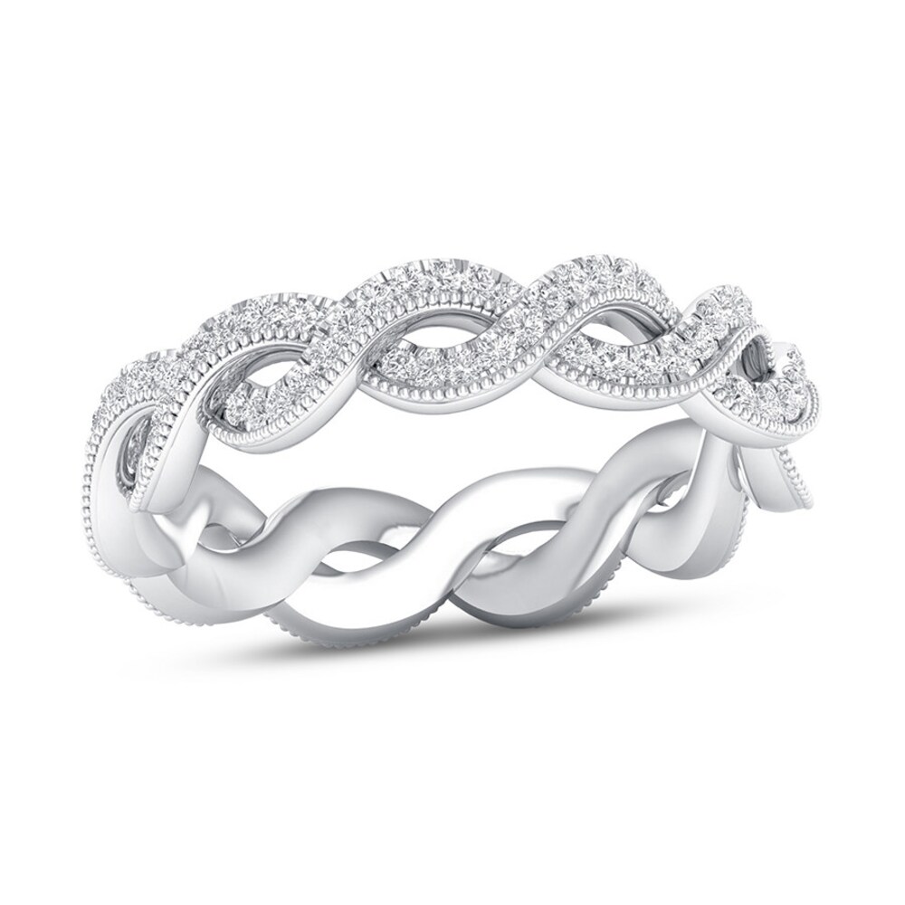 Diamond Twist Eternity Band 1/2 ct tw Round 14K White Gold Xn9cMmKx Diamond Twist Eternity Band 1/2 ct tw Round 14K White Gold Xn9cMmKx