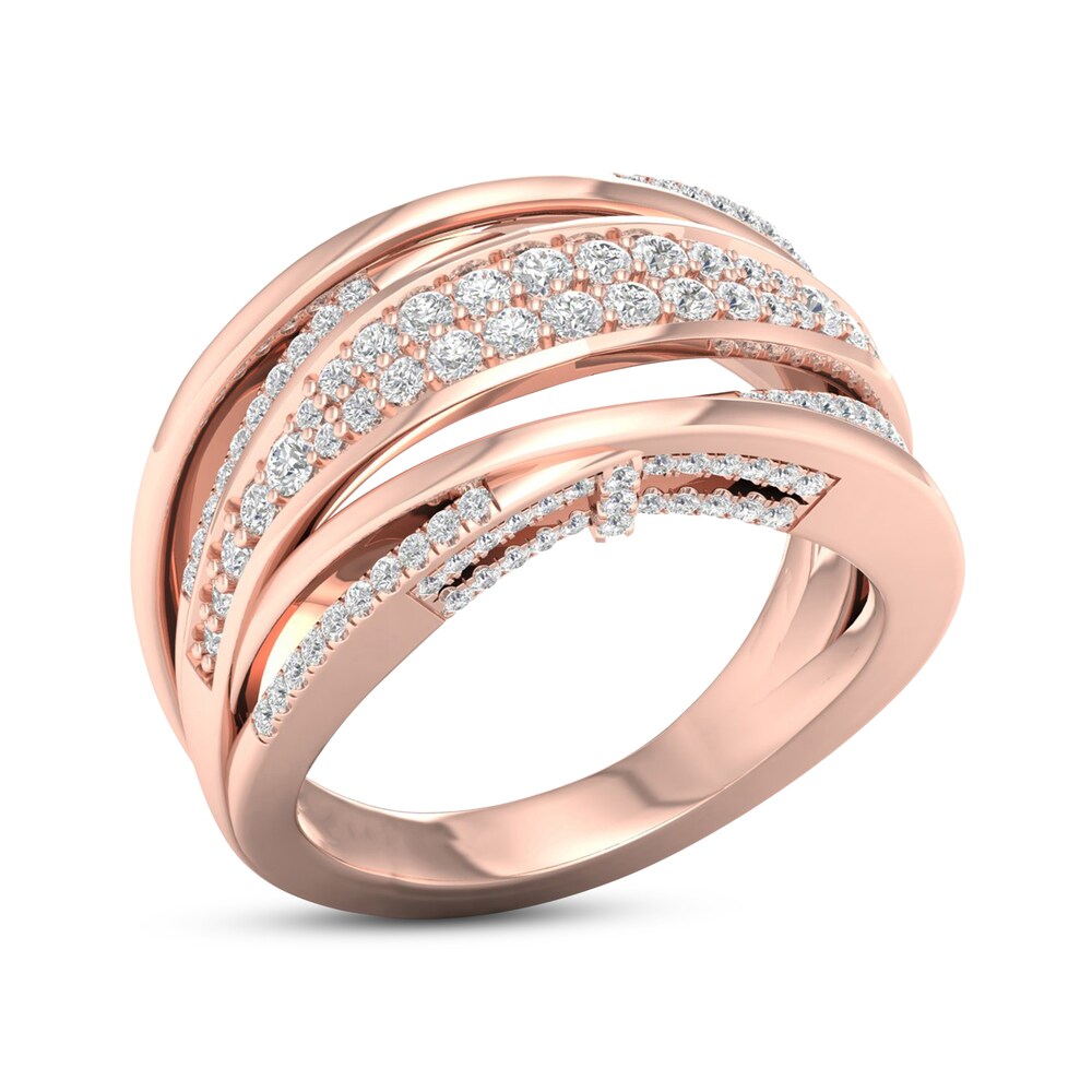 Certified Diamond Ring 5/8 ct tw Round 14K Rose Gold Xo7UG5n9 Certified Diamond Ring 5/8 ct tw Round 14K Rose Gold Xo7UG5n9