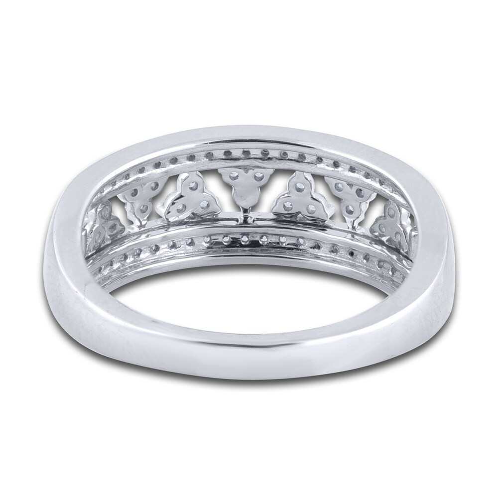 Diamond Floral Anniversary Band 1/4 ct tw Round 14K White Gold XpzxvhId Diamond Floral Anniversary Band 1/4 ct tw Round 14K White Gold XpzxvhId