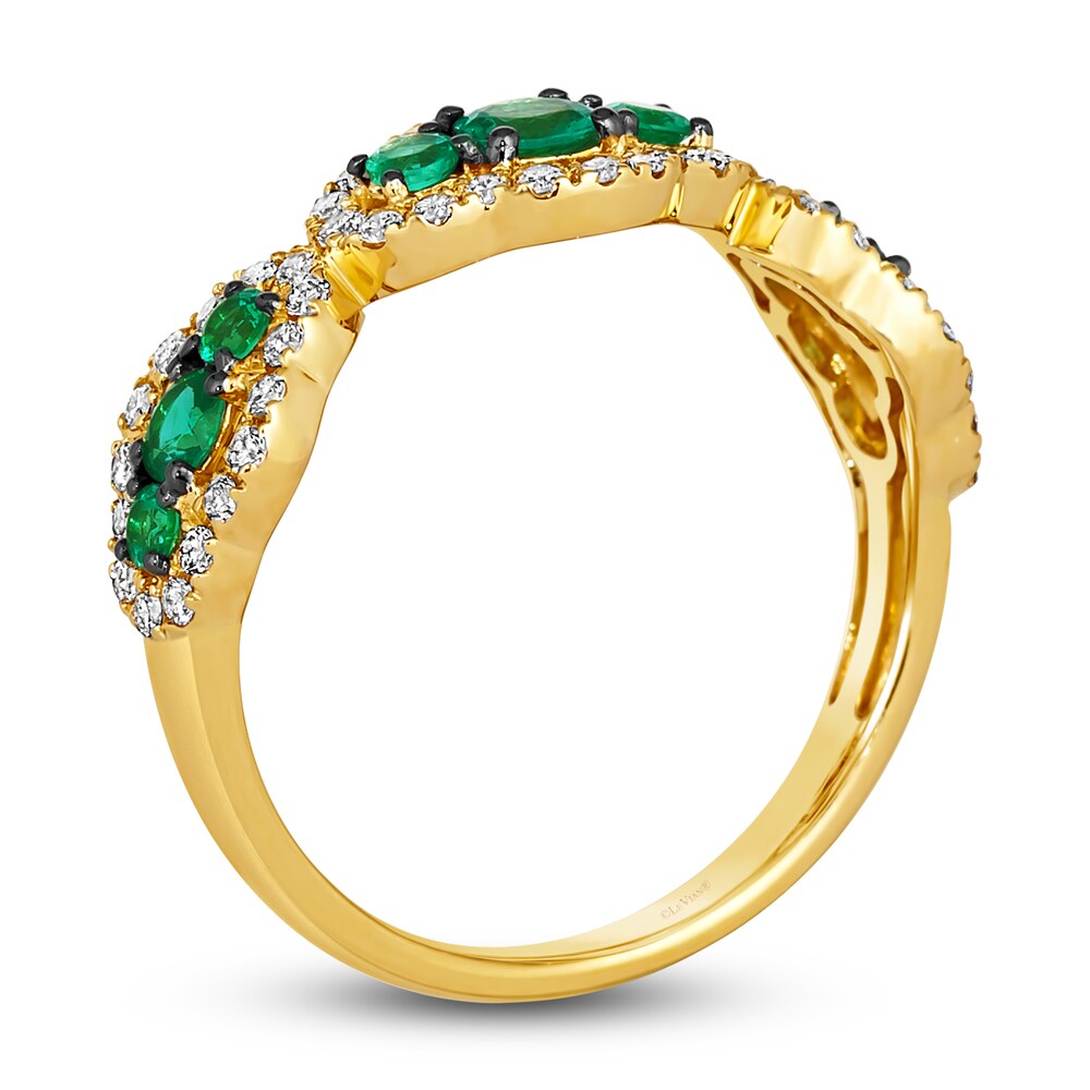 Le Vian Natural Emerald Ring 3/8 ct tw Diamonds 14K Honey Gold Xq54d89d Le Vian Natural Emerald Ring 3/8 ct tw Diamonds 14K Honey Gold Xq54d89d