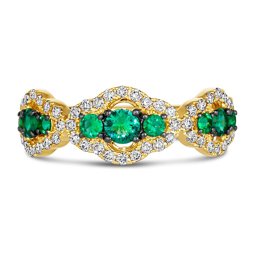 Le Vian Natural Emerald Ring 3/8 ct tw Diamonds 14K Honey Gold Xq54d89d Le Vian Natural Emerald Ring 3/8 ct tw Diamonds 14K Honey Gold Xq54d89d