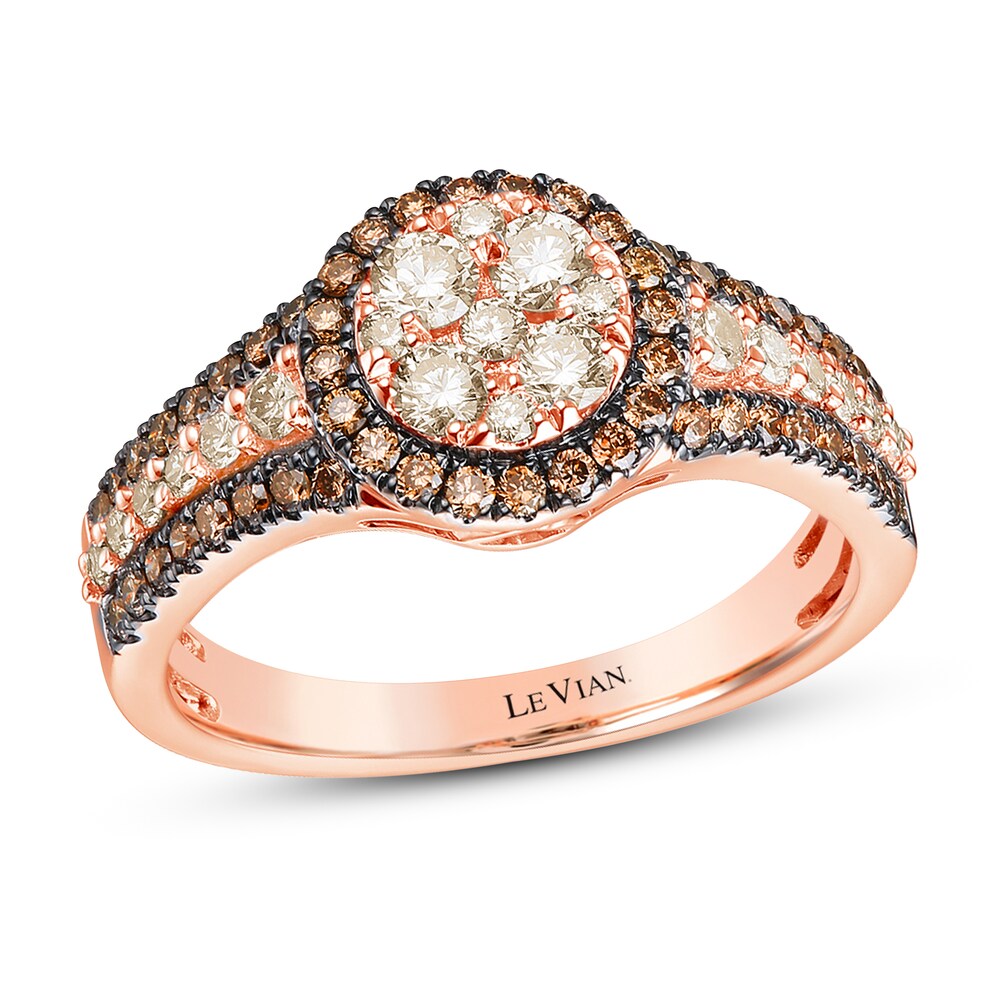 Le Vian Diamond Ring 3/4 ct tw Round 14K Strawberry Gold Y0j2AfzD Le Vian Diamond Ring 3/4 ct tw Round 14K Strawberry Gold Y0j2AfzD