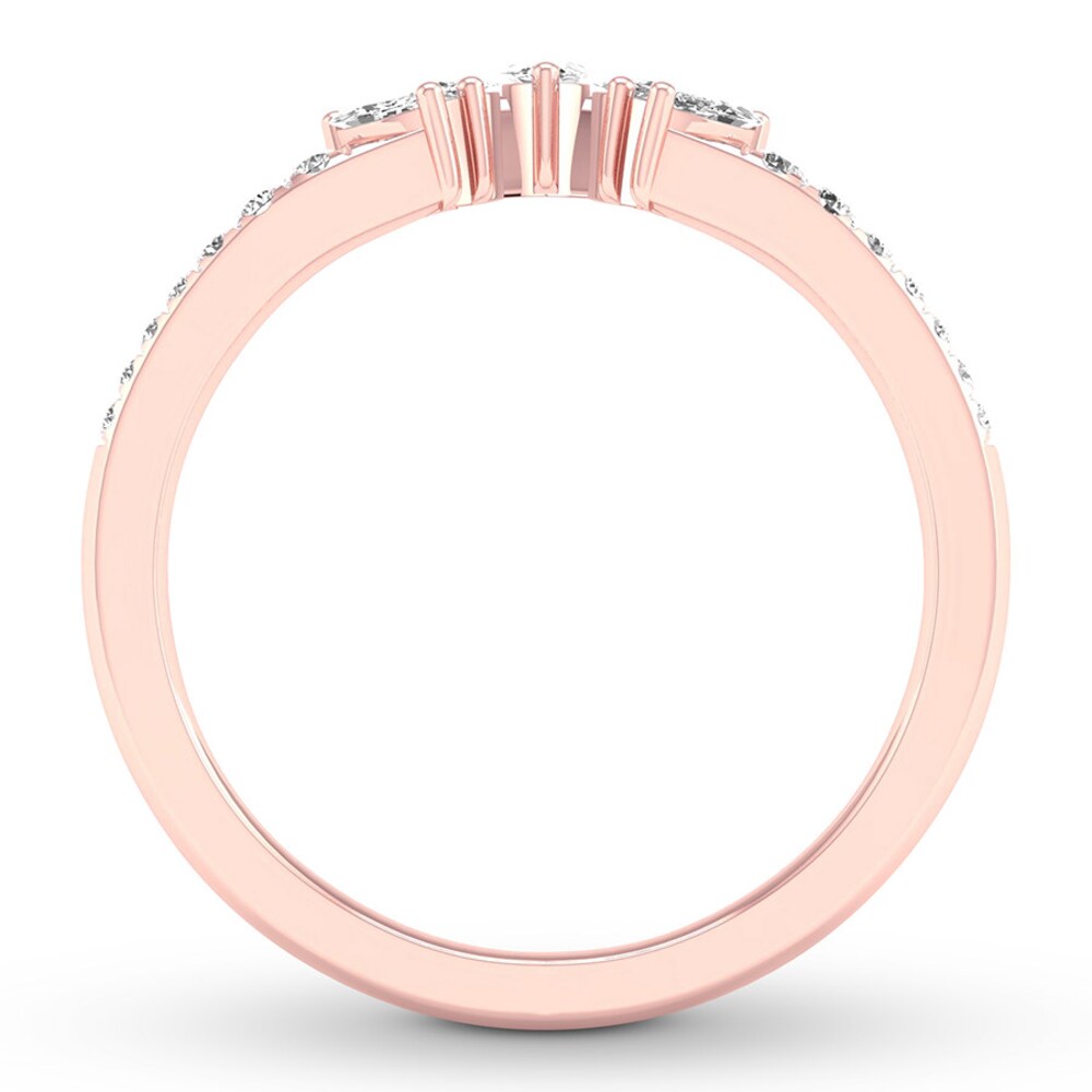 Diamond Contour Ring 1/3 ct tw Marquise/Round 14K Rose Gold Y0vi5cps Diamond Contour Ring 1/3 ct tw Marquise/Round 14K Rose Gold Y0vi5cps