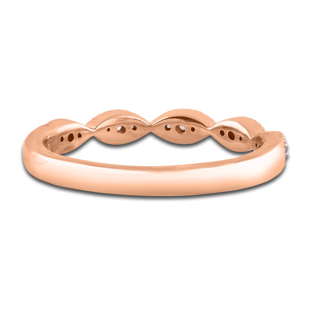 Diamond Wedding Band 1/10 ct tw Round 14K Rose Gold Y4yYt9LI Diamond Wedding Band 1/10 ct tw Round 14K Rose Gold Y4yYt9LI