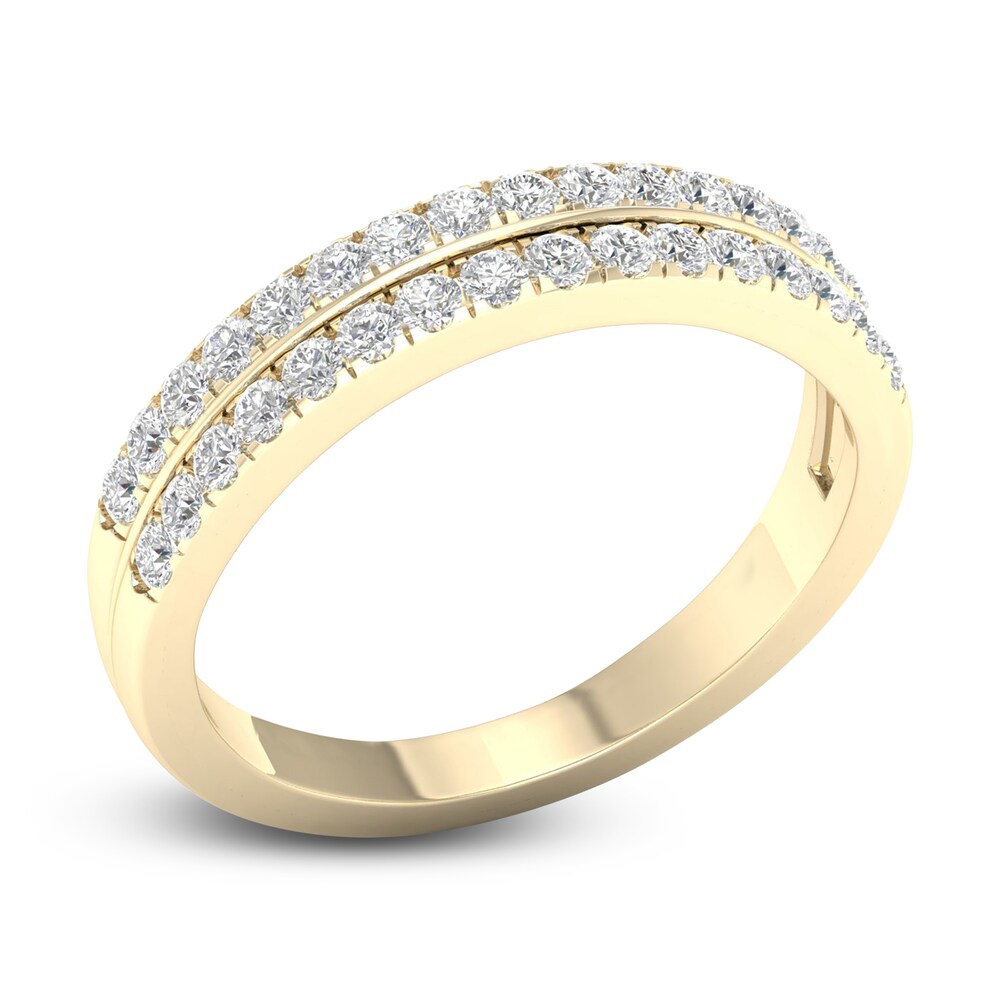 Diamond Wedding Band 1/2 ct tw Round 14K Yellow Gold Y999kLHE Diamond Wedding Band 1/2 ct tw Round 14K Yellow Gold Y999kLHE