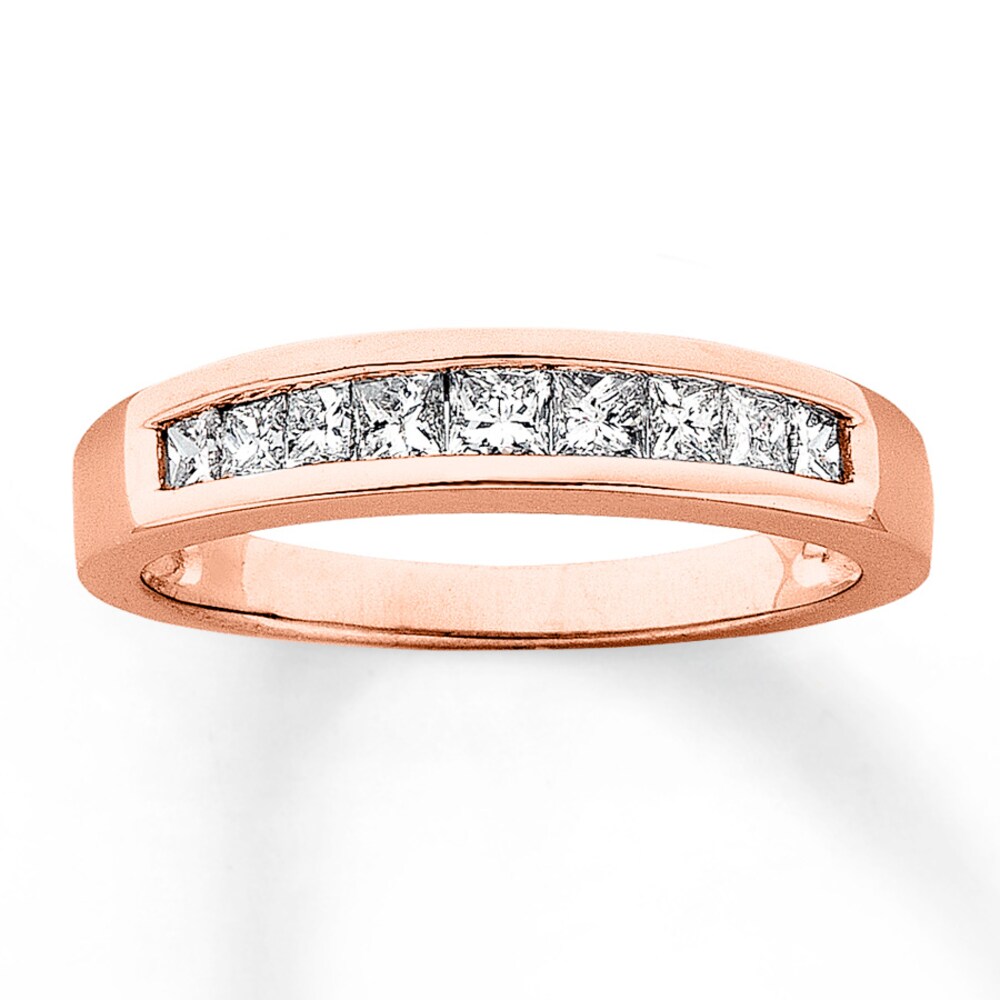 Diamond Anniversary Band 1 ct tw Princess-cut 14K Rose Gold YCZi1tzM Diamond Anniversary Band 1 ct tw Princess-cut 14K Rose Gold YCZi1tzM