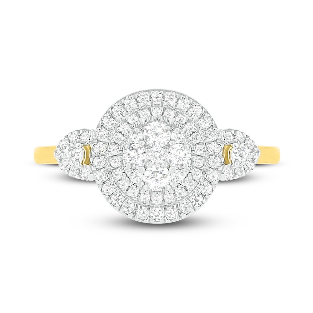 Diamond Ring 1/2 ct tw Round 14K Yellow Gold YJ1lU2Ft Diamond Ring 1/2 ct tw Round 14K Yellow Gold YJ1lU2Ft