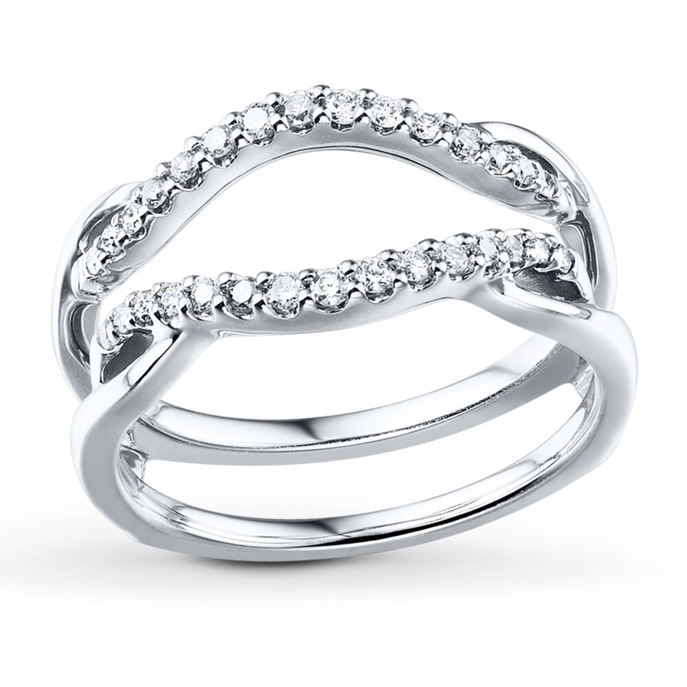 Diamond Enhancer Ring 1/5 ct tw Round-cut 14K White Gold YNvxbFb6 Diamond Enhancer Ring 1/5 ct tw Round-cut 14K White Gold YNvxbFb6