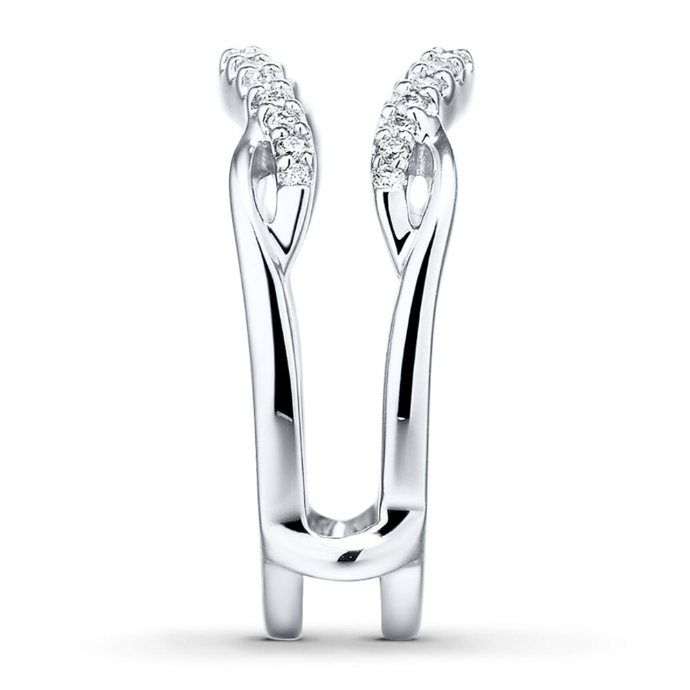 Diamond Enhancer Ring 1/5 ct tw Round-cut 14K White Gold YNvxbFb6 Diamond Enhancer Ring 1/5 ct tw Round-cut 14K White Gold YNvxbFb6