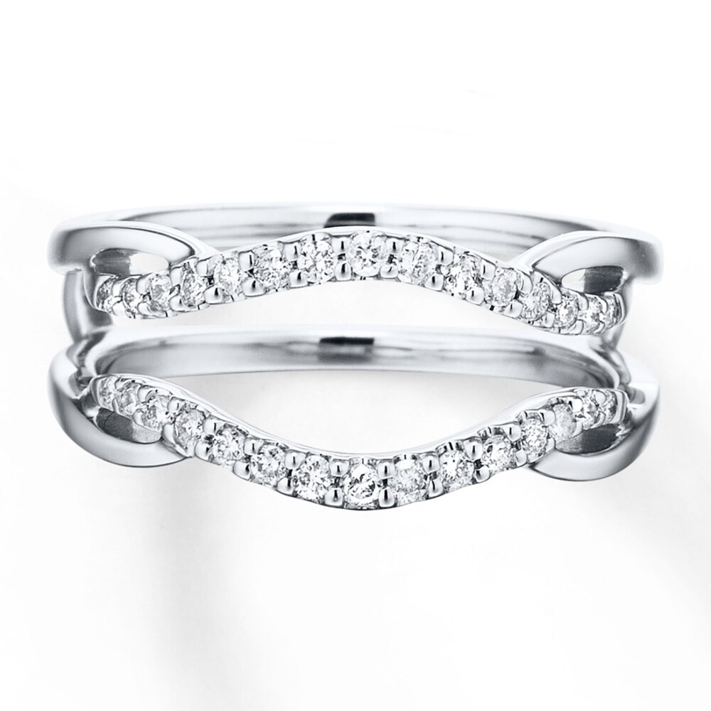 Diamond Enhancer Ring 1/5 ct tw Round-cut 14K White Gold YNvxbFb6 Diamond Enhancer Ring 1/5 ct tw Round-cut 14K White Gold YNvxbFb6