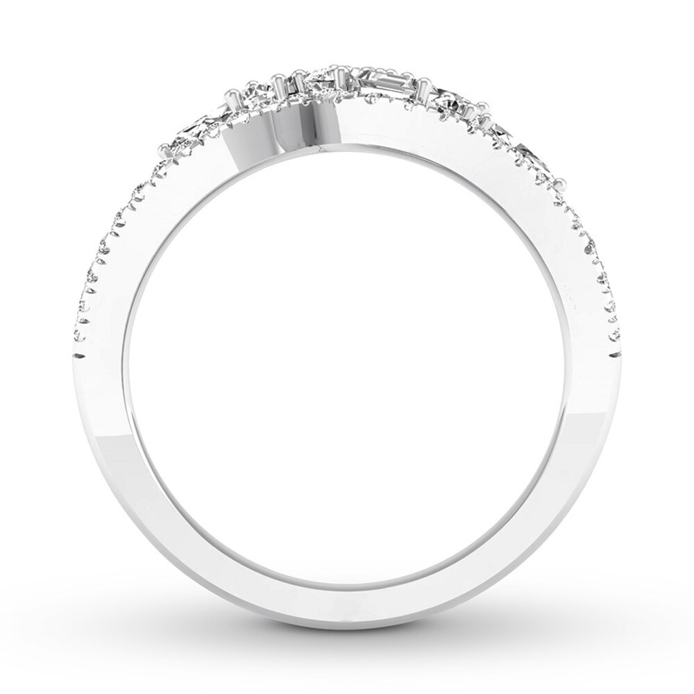 Diamond Ring 3/4 ct tw Marquise/Baguette/Pear-shaped 14K White Gold YRskat4o Diamond Ring 3/4 ct tw Marquise/Baguette/Pear-shaped 14K White Gold YRskat4o