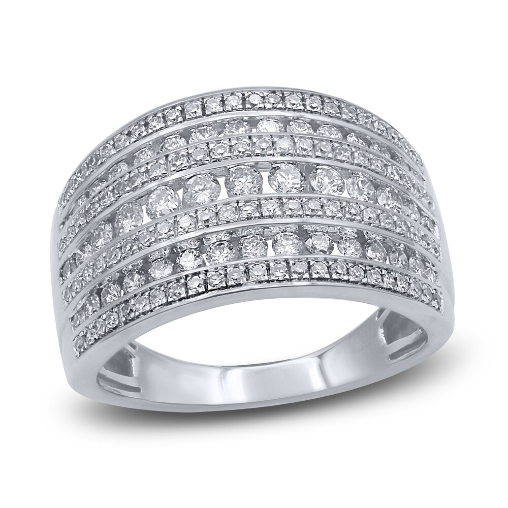 Diamond Anniversary Band 1 ct tw Round 14K White Gold YbDri8wQ Diamond Anniversary Band 1 ct tw Round 14K White Gold YbDri8wQ