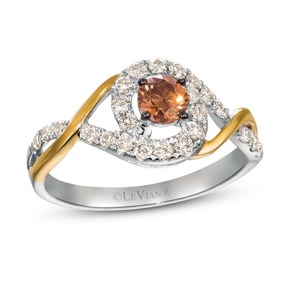 Le Vian Chocolate Diamond Ring 3/4 ct tw 14K Two-Tone Gold Yc2qgzXq Le Vian Chocolate Diamond Ring 3/4 ct tw 14K Two-Tone Gold Yc2qgzXq