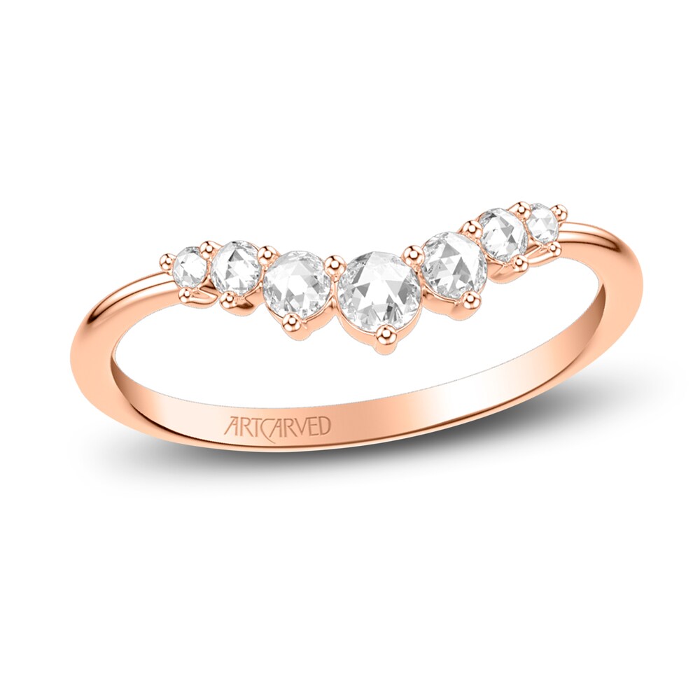 ArtCarved Rose-Cut Diamond Anniversary Band 1/5 ct tw 14K Rose Gold YfwDe5VJ ArtCarved Rose-Cut Diamond Anniversary Band 1/5 ct tw 14K Rose Gold YfwDe5VJ